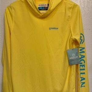 Magellan Outdoors Classic Fit Yellow Hoodie! Classic Fit  Fish Gear